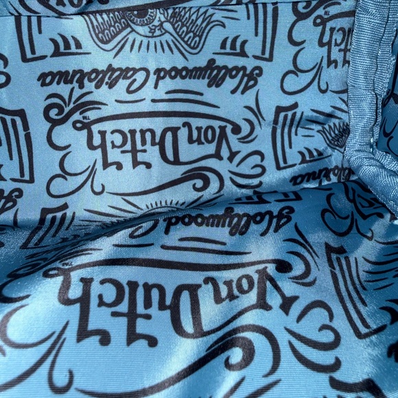 Von Dutch Blue and Black Leopard Print Bag - Picture 8 of 8